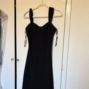 Evan Picone Black Strapless Dress
